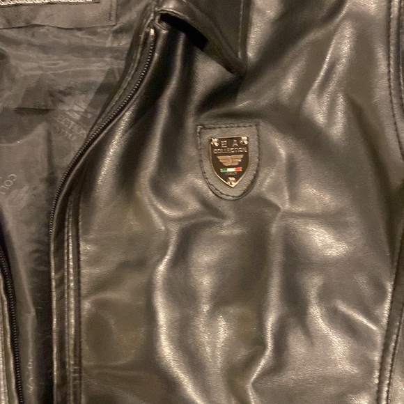 E A collection leather jacket - Picture 4 of 7